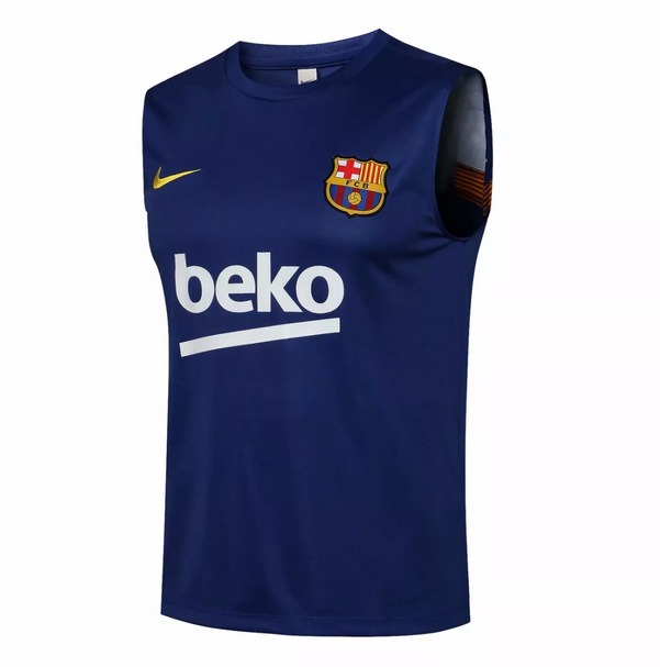 2021/22 Barcelona Blue Soccer Vest T-Shirt